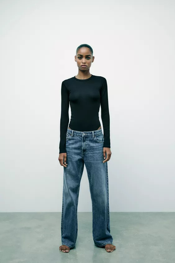 COTTON MODAL BODYSUIT | Zara US