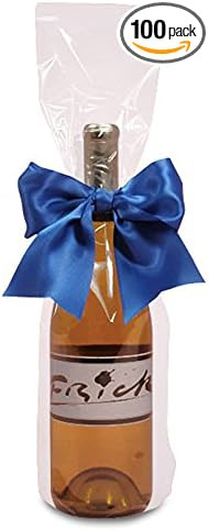 Clear Cello Wine Bags 4" X 2 1/2" X 17" | Quantity: 100 Gusset - 2 1/2" | Amazon (US)