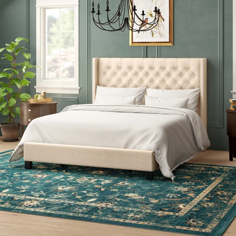 Kian Tufted Upholstered Low Profile Standard Bed | Wayfair Professional