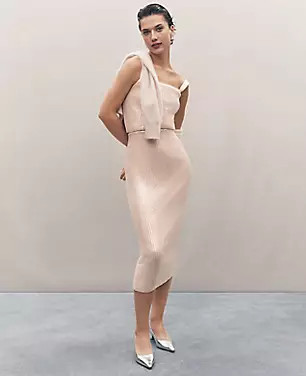 Studio Collection Sequin Column Midi Skirt | Ann Taylor (US)