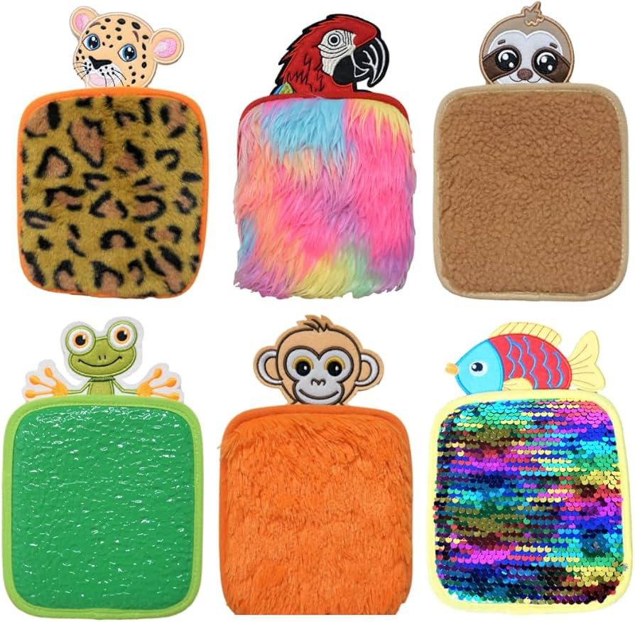 Sensory Mat Animal Tiles for Kids - Pack of 6 Tactile Floor & Wall Texture Pads - Sensory Play Ma... | Amazon (US)