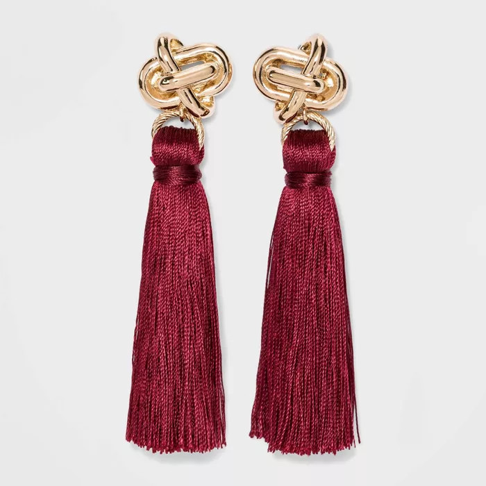 SUGARFIX by BaubleBar Knot Stud Tassel Earrings | Target