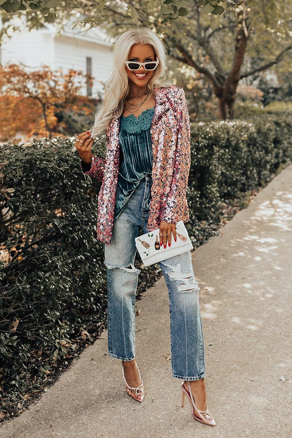 Glam Life Sequin Blazer | Impressions Online Boutique