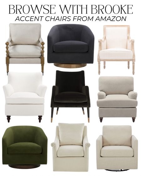 Browse with me! I did a round up of accent chairs from different price points all from Amazon ✨

Amazon, Amazon home, Amazon must haves, Accent chair, armchair, upholstered chair, swivel chair, velvet chair, leather chair, neutral chair, rolling chair, budget friendly chair, living room seating, modern accent chair, traditional accent chair #amazon #amazonhome

#LTKunder100 #LTKhome #LTKstyletip