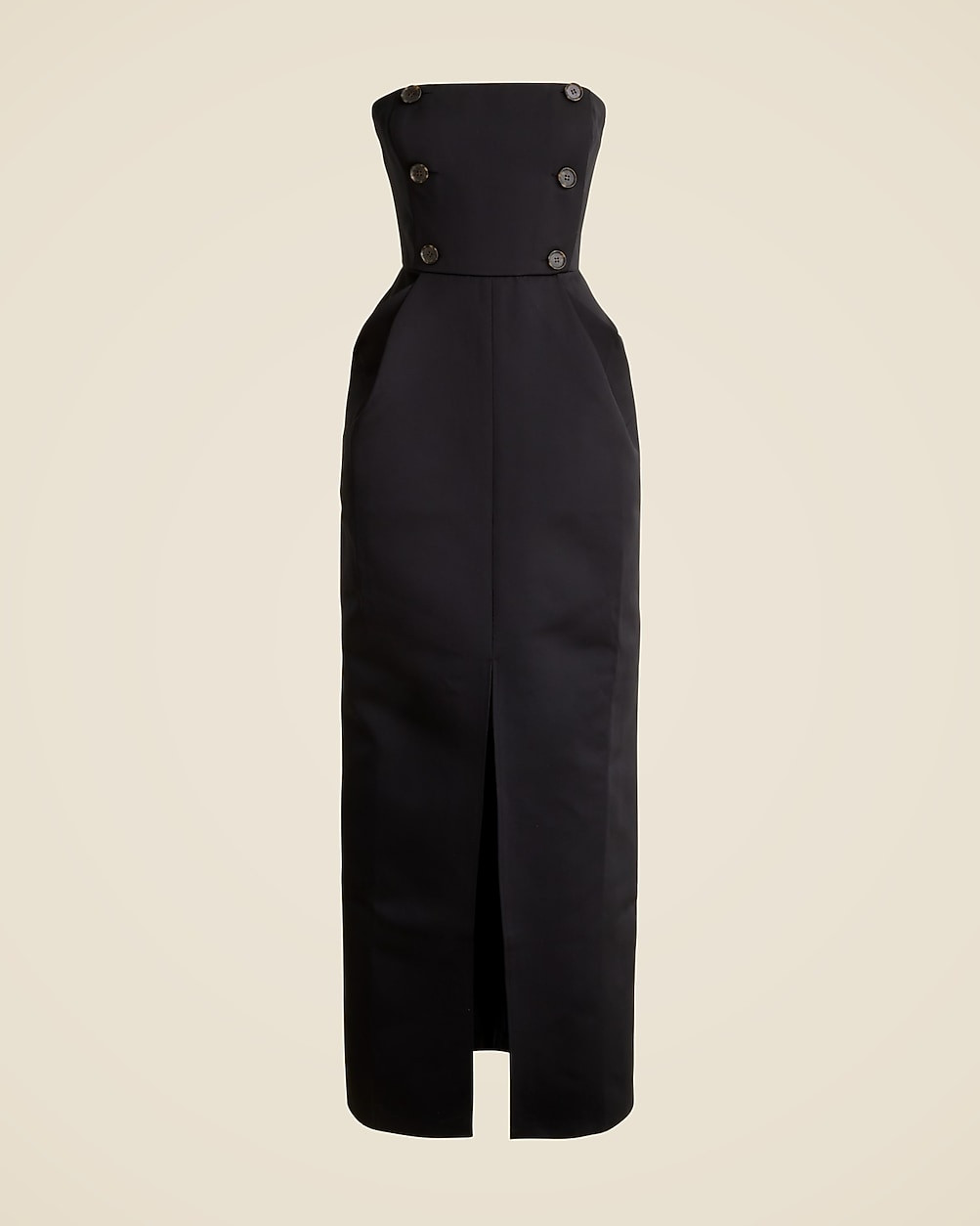 Christopher John Rogers X J.Crew sculpted dress in duchesse satin | J. Crew US