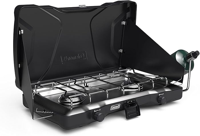 Coleman Triton 2-Burner Propane Stove, Portable Camping Cooktop with 2 Adjustable Burners & Wind ... | Amazon (US)