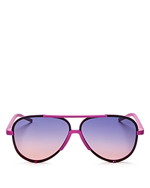 Polaroid Polarized Brow Bar Aviator Sunglasses, 60mm | Bloomingdale's (US)
