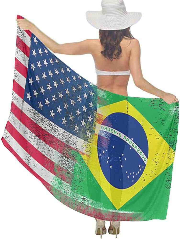 Women Chiffon Scarf Shawl Wrap Sarongs Sheer Beach Wrap Skirts Cover Up | Amazon (US)