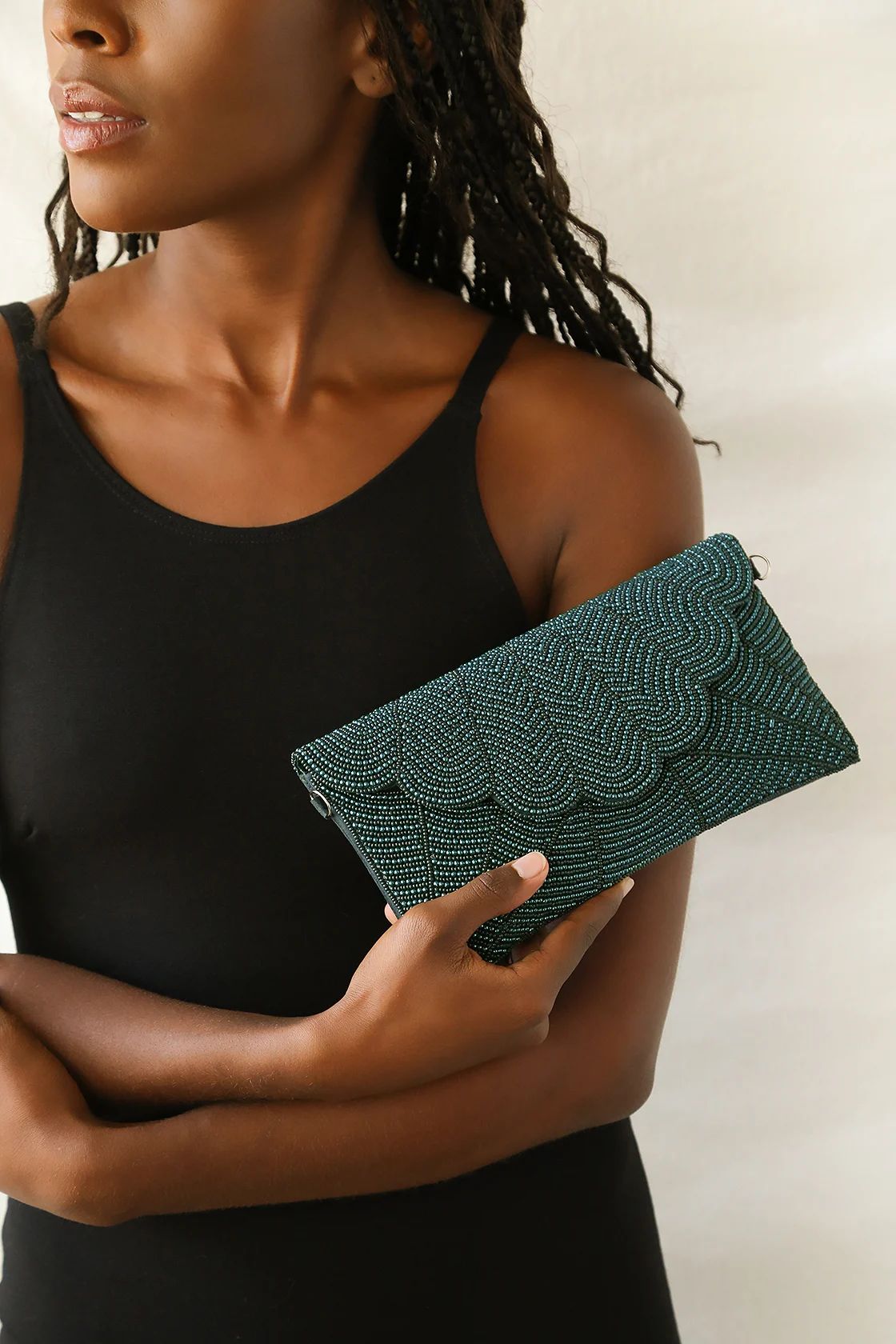 Junipero Emerald Green Beaded Clutch | Lulus (US)