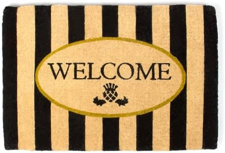 MacKenzie-Childs Awning Stripe Welcome Mat, Outdoor Welcome Mat, Doormat | Amazon (US)