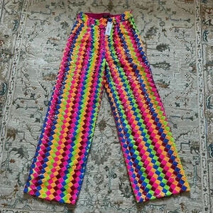 Nasty Gal multicolor sequin pants NWT | Poshmark
