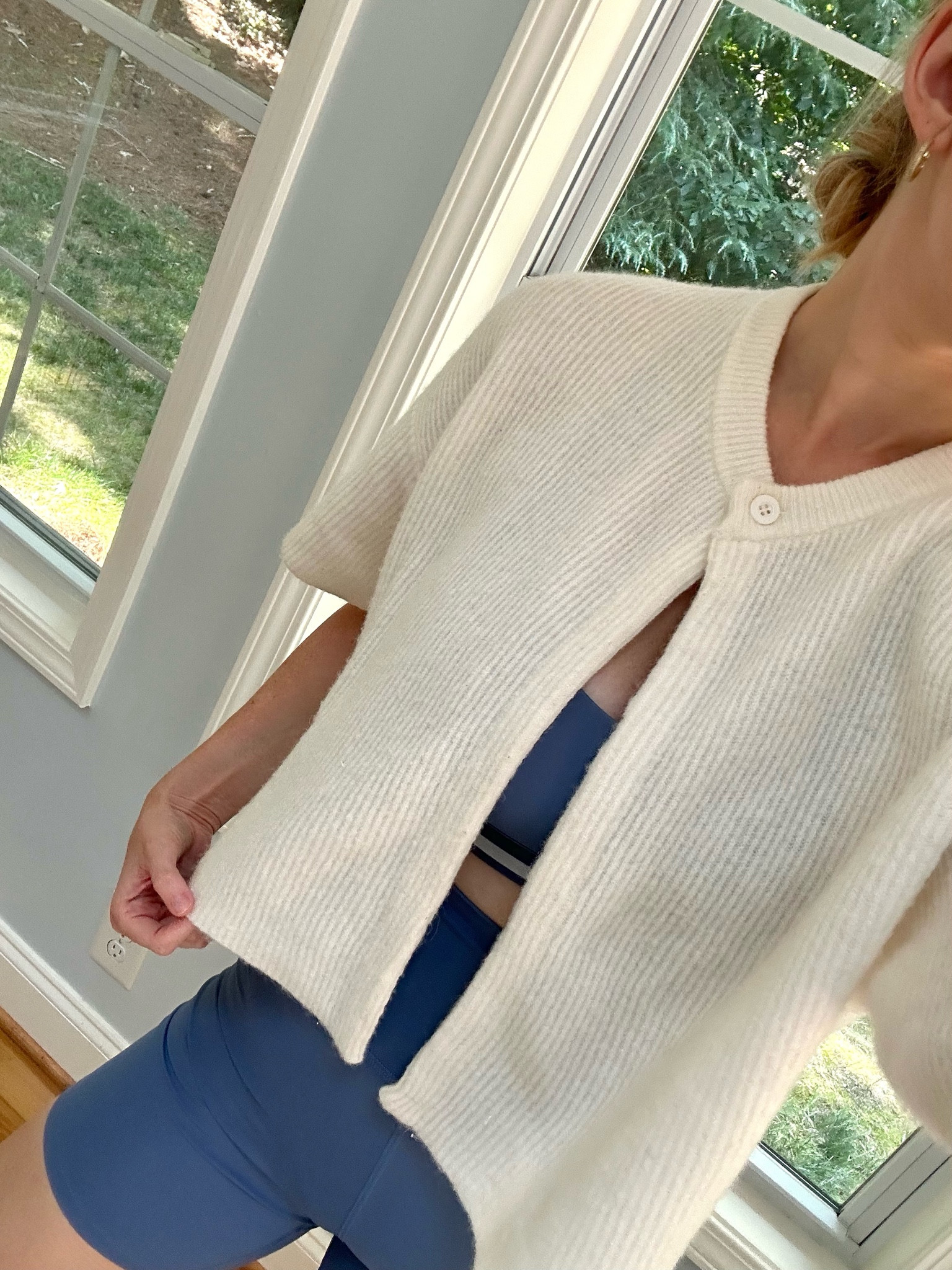 Saturday athleisure
Matching workout set 
Short sleeve cardigan 
Daily drills

#LTKActive