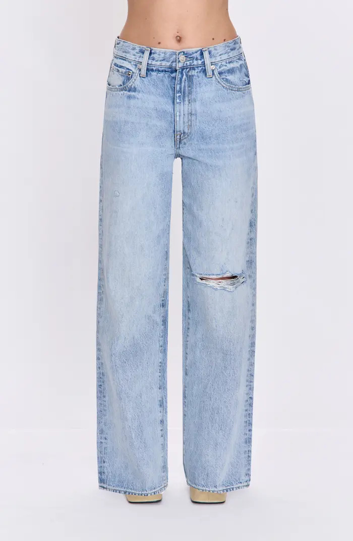 Hendrix Embellished Rivets High Waist Straight Leg Jeans | Nordstrom