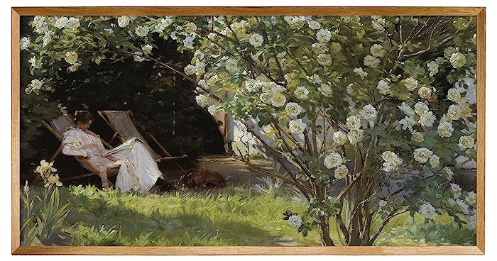 Unframed Rolled Vintage French Country Bedroom Wall Decor Above Bed - Narrow Long Art 10x20" - Ho... | Amazon (US)