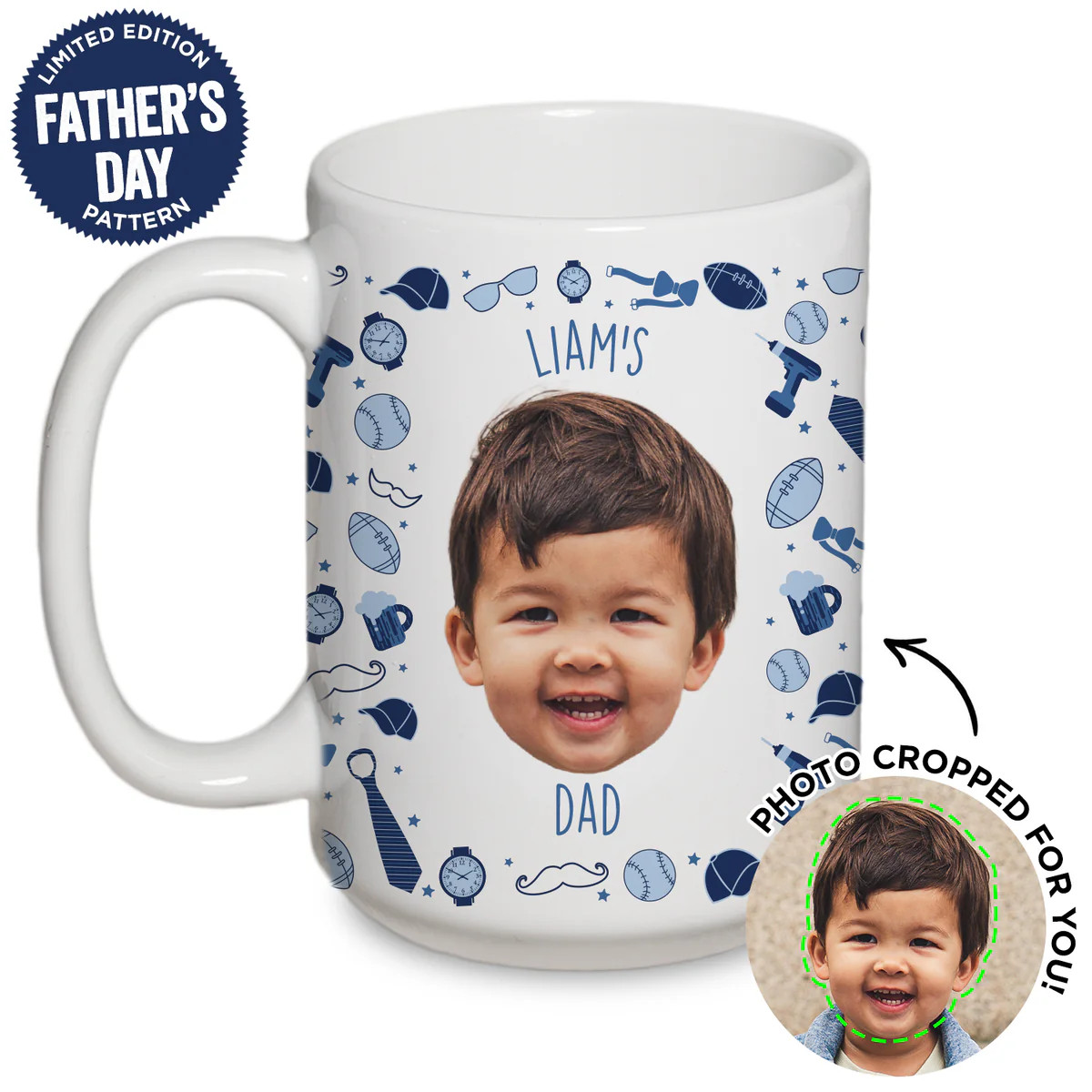 Personalized Baby Father's Day Mug | Type League Press