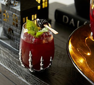 Skeleton Stemless Wine Glass | Pottery Barn (US)