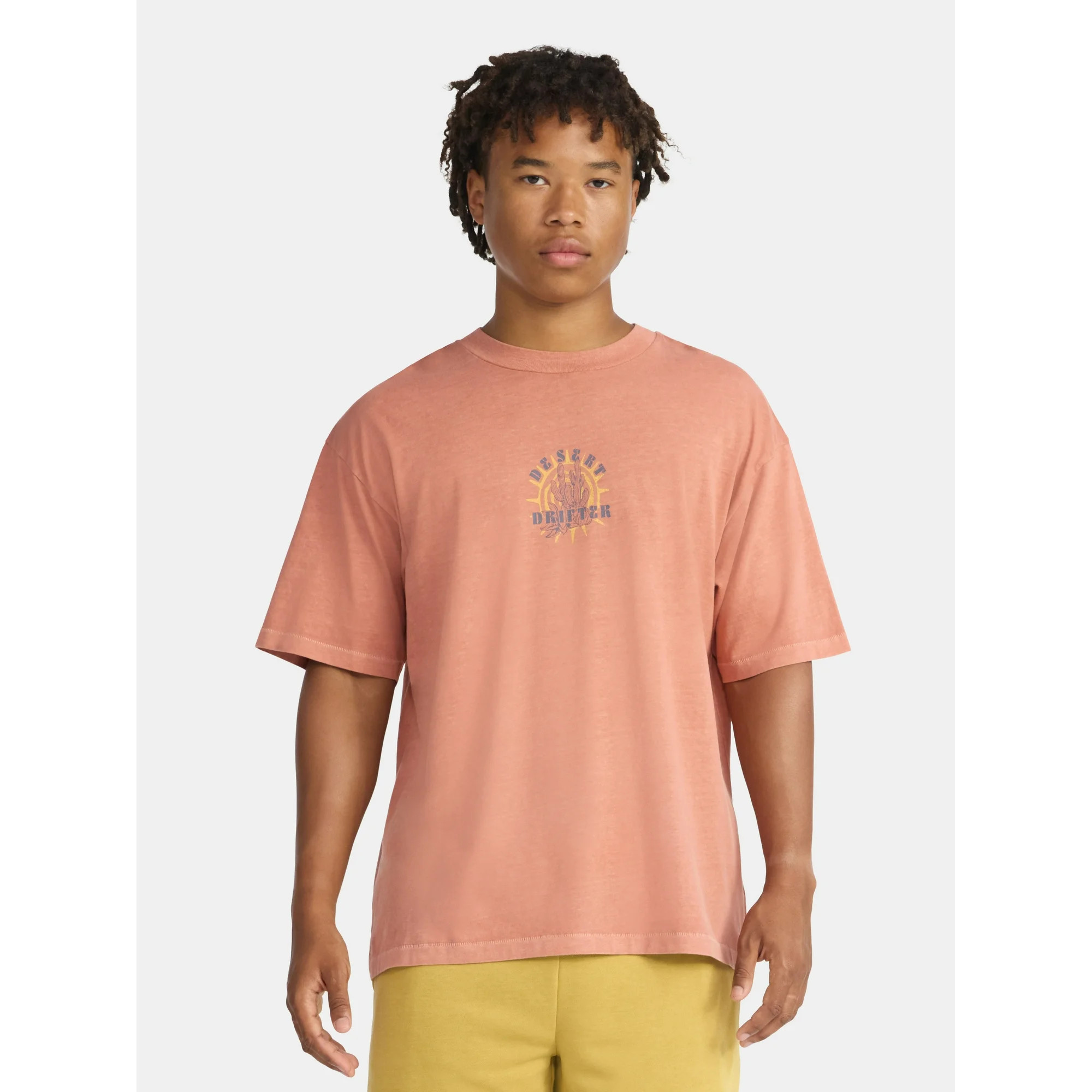 No Boundaries Oversized Cotton Graphic Tee, Men’s & Big Men’s | Walmart (US)