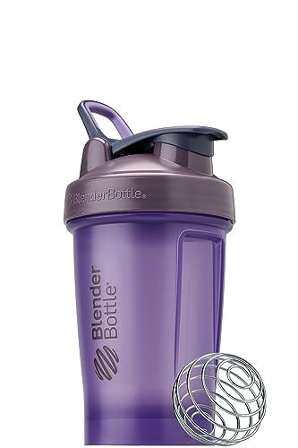 BlenderBottle Classic V2 Shaker Bottle Perfect for Protein Shakes and Pre Workout, 20oz, Full Color Purple | Amazon (US)