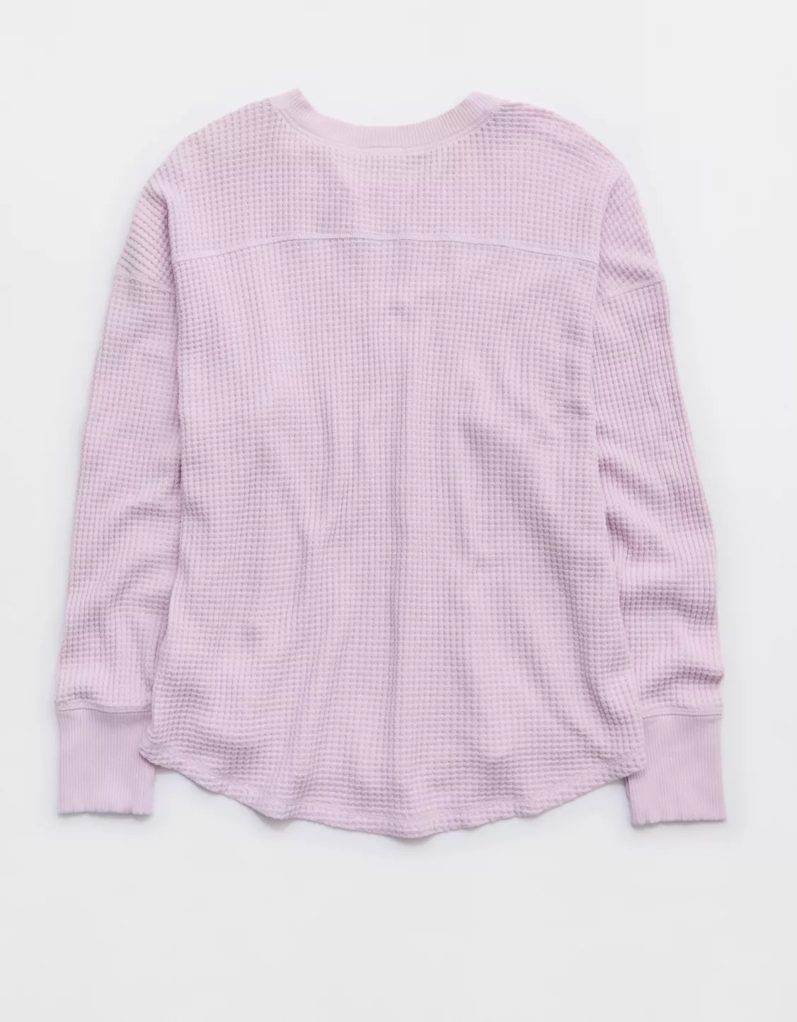 OFFLINE By Aerie Wow! Waffle Notch Neck Long Sleeve T-Shirt | Aerie