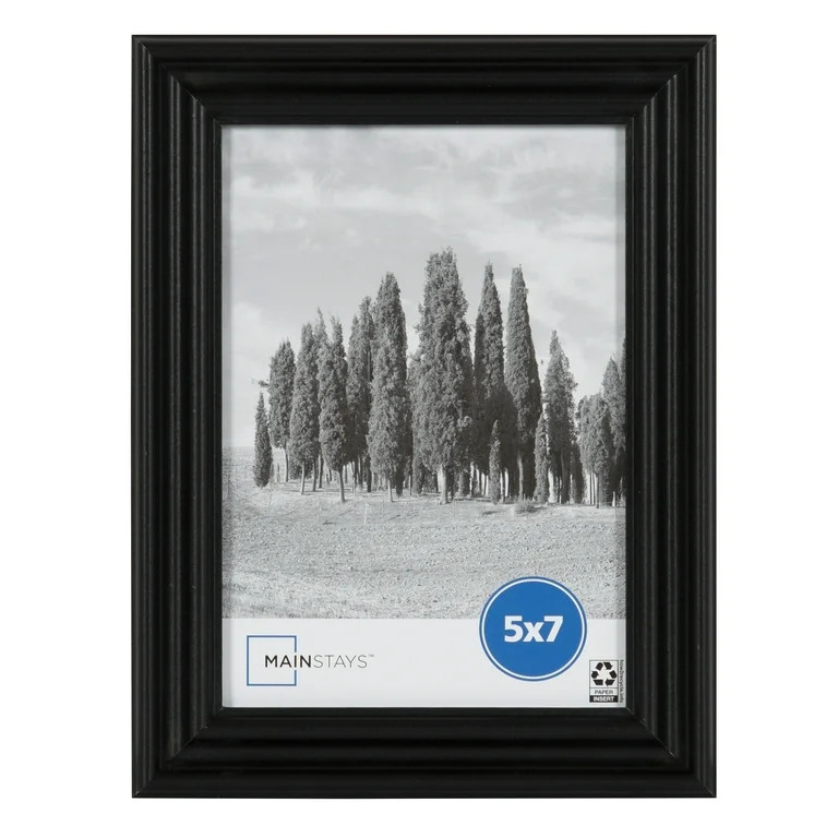 Mainstays 5x7 Traditional Gallery Wall Picture Frame, Black - Walmart.com | Walmart (US)
