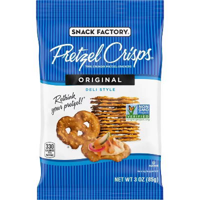 Snack Factory Pretzel Crisps Original On-the-Go - 3oz | Target
