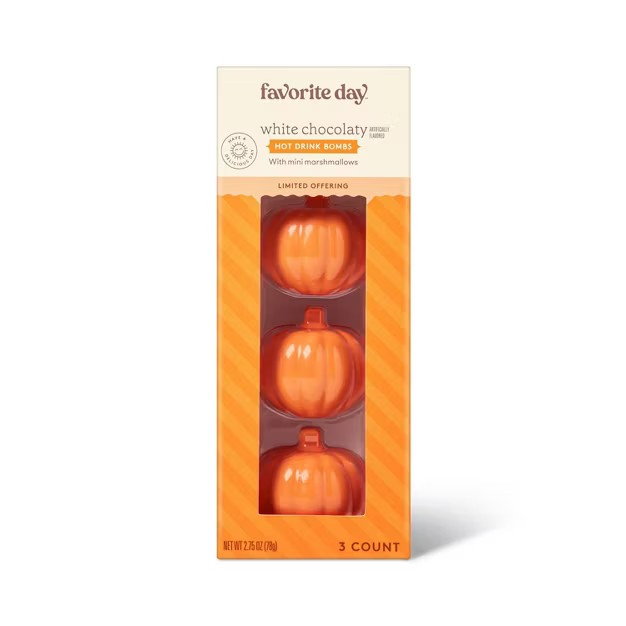 Halloween White Fudge Hot Cocoa Bomb - 0.9oz/3pk - Favorite Day™ | Target