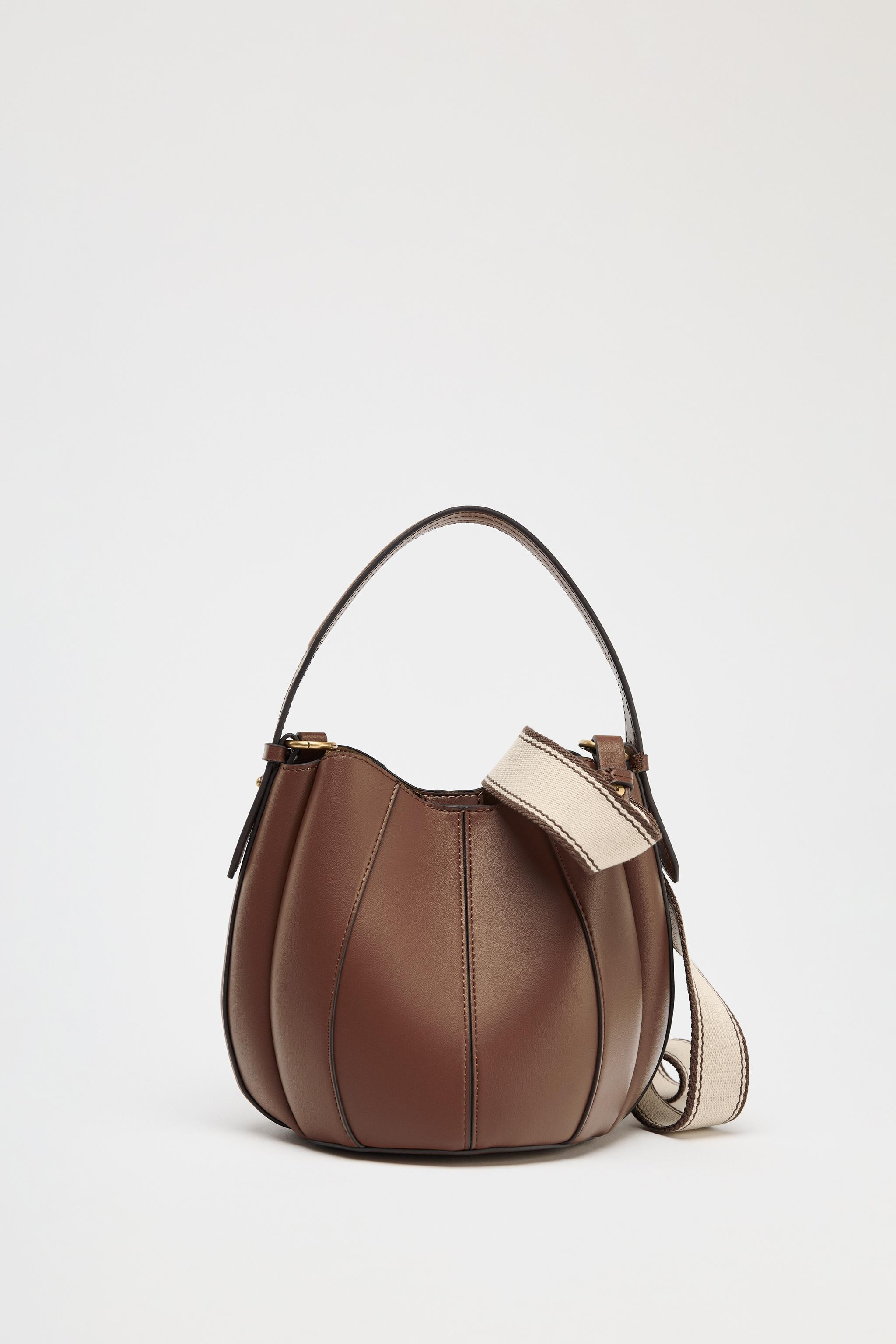 TOPSTITCHED BUCKET BAG | Zara US
