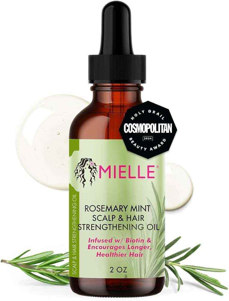 Mielle Organics Rosemary Mint Scalp & Hair Strengthening Oil for All Hair Types (2 Fl Oz) | Amazon (US)