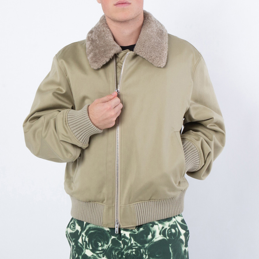 Burberry Shearling-Collar Bomber Jacket | Jomashop.com & JomaDeals.com