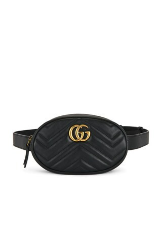 Gucci GG Marmont Belt Bag in Black | FWRD 