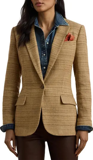 Lauren Ralph Lauren Tweed Blazer | Nordstrom | Nordstrom