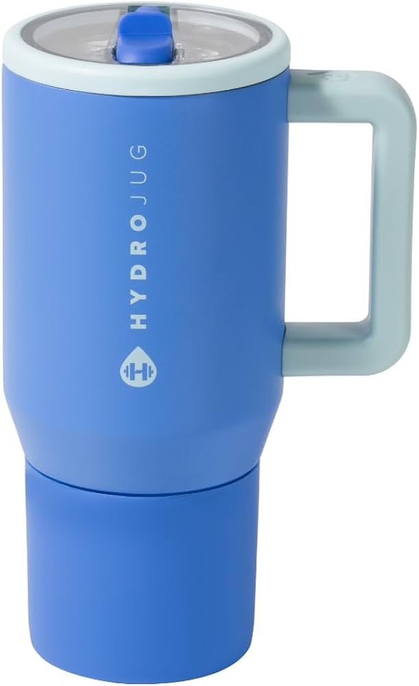 HydroJug Traveler - 20 oz Water Bottle with Handle & Flip Straw - Fits in Cup Holder, Leak Resist... | Amazon (US)
