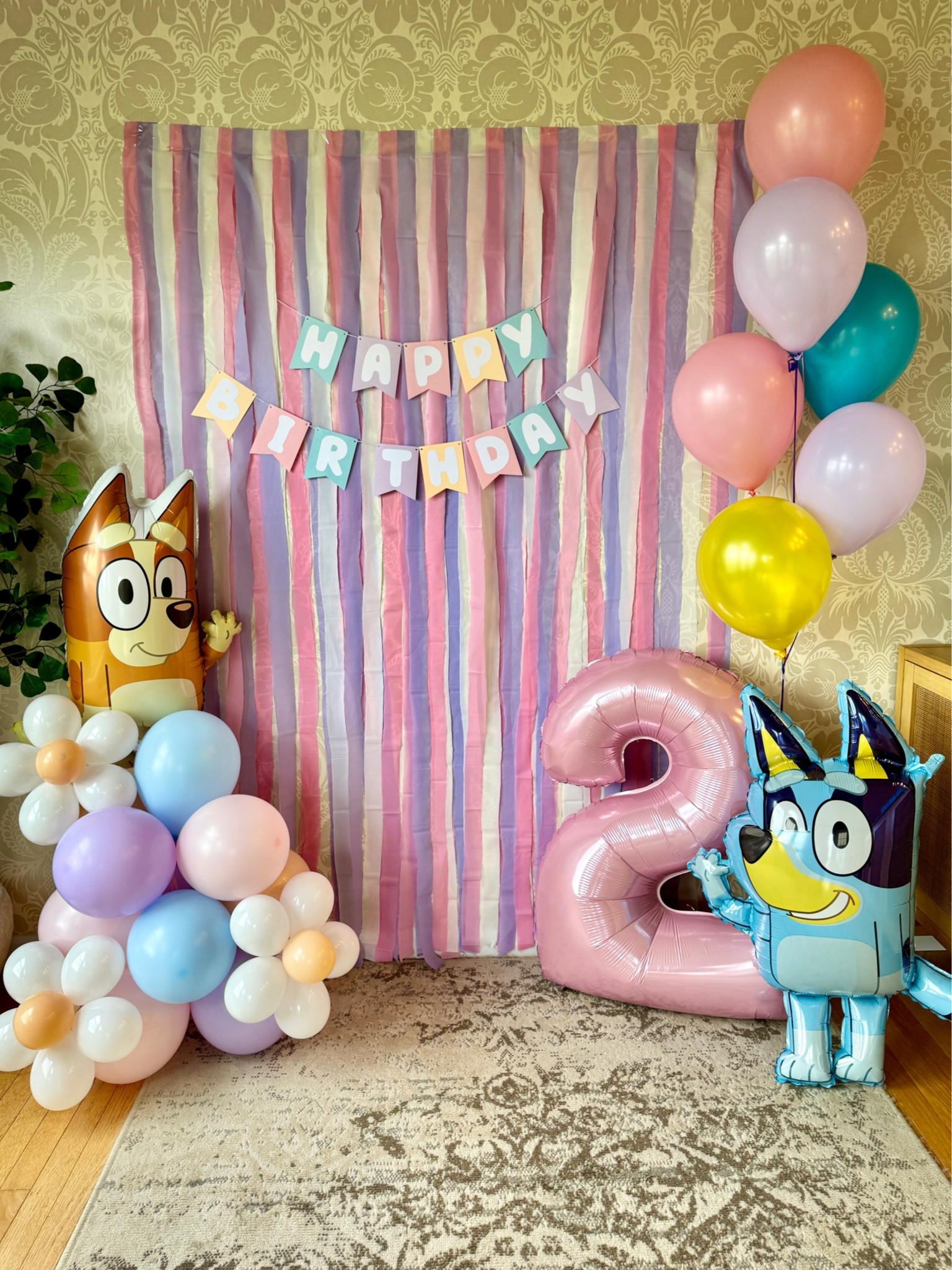 Bluey birthday party for our two year old!

Birthday party decorations | toddler birthday theme | second birthday | balloon arch | character balloons | birthday sign 

#LTKFamily #LTKKids #LTKParties