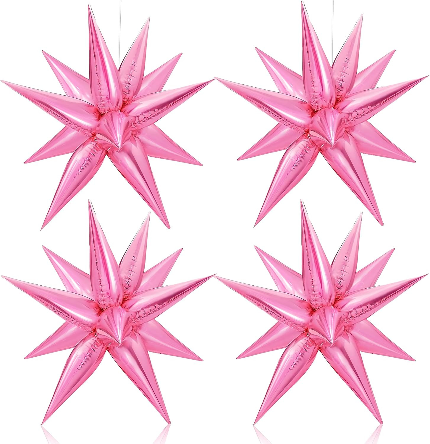 Big, 26 Inch Pink Star Balloons - Pack of 50 | Pink Spike Balloons, Explosion Star Cone Balloons ... | Amazon (US)