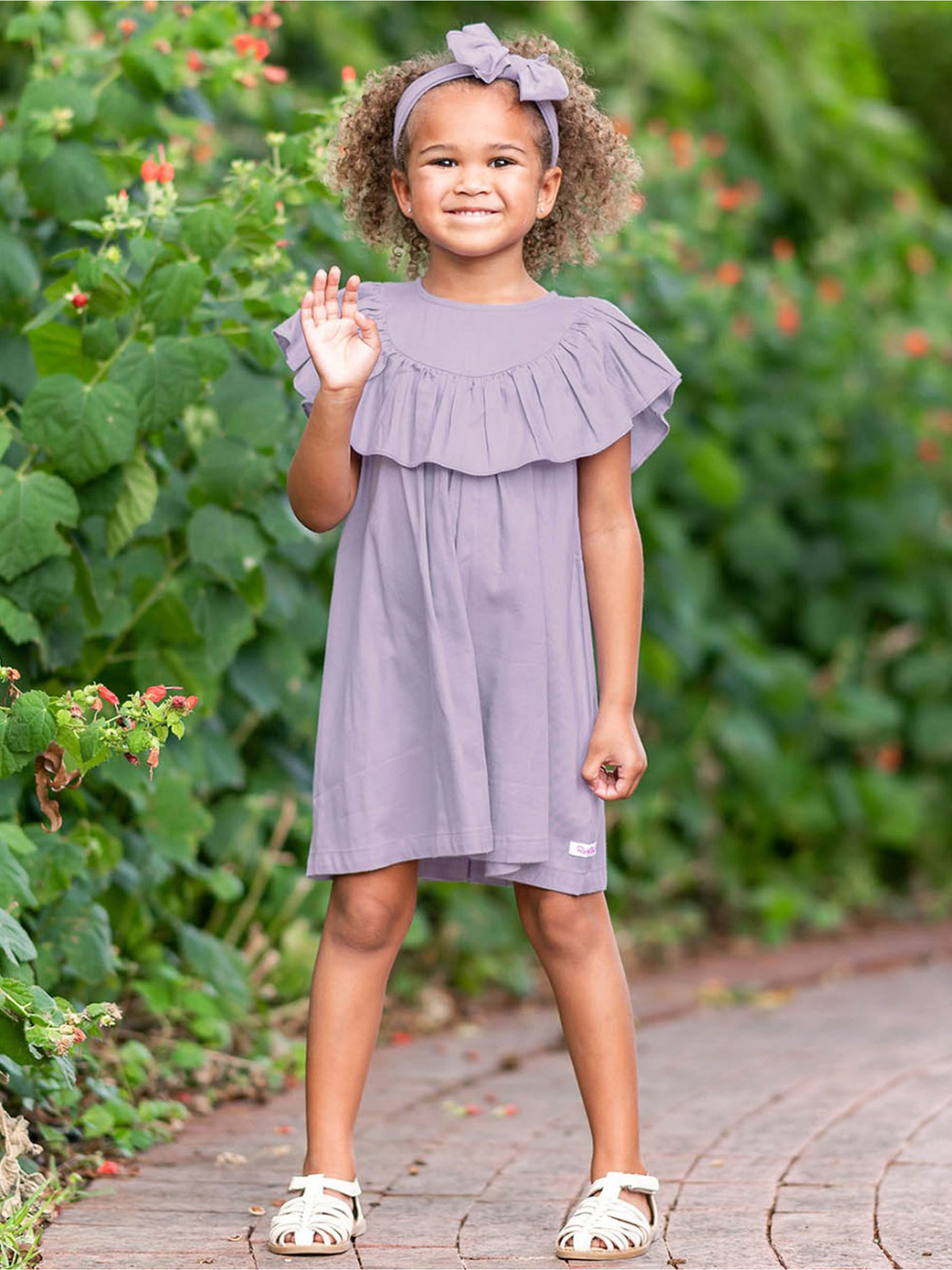 Woven Big Ruffle Dress | RuffleButts / RuggedButts