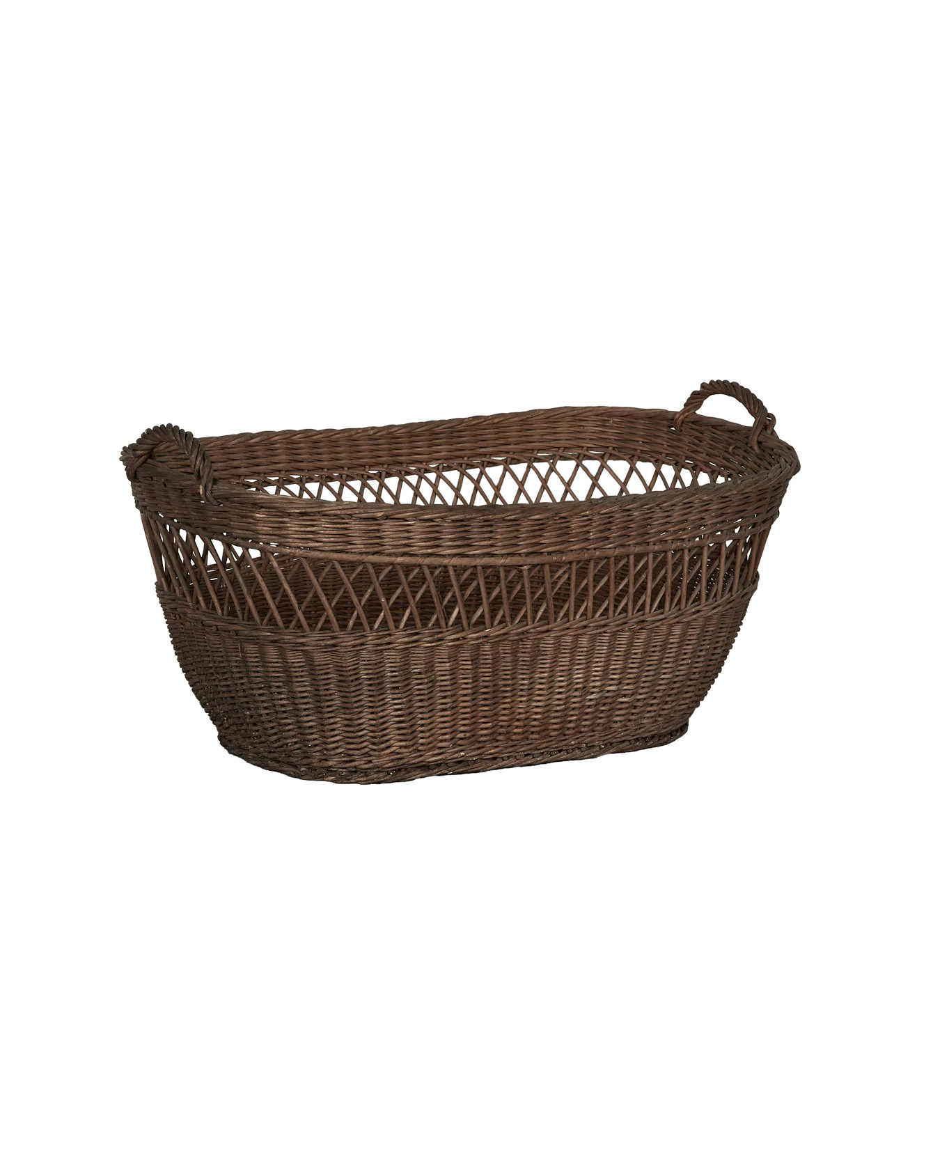 Olive Ateliers Vintage Greek Laundry Basket - Oval | Olive Ateliers