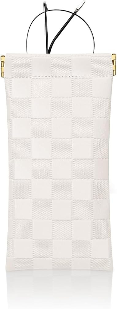 Leather Glasses Case Soft, Portable Squeeze Top Sunglasses Case Travel for Women Girls | Amazon (US)