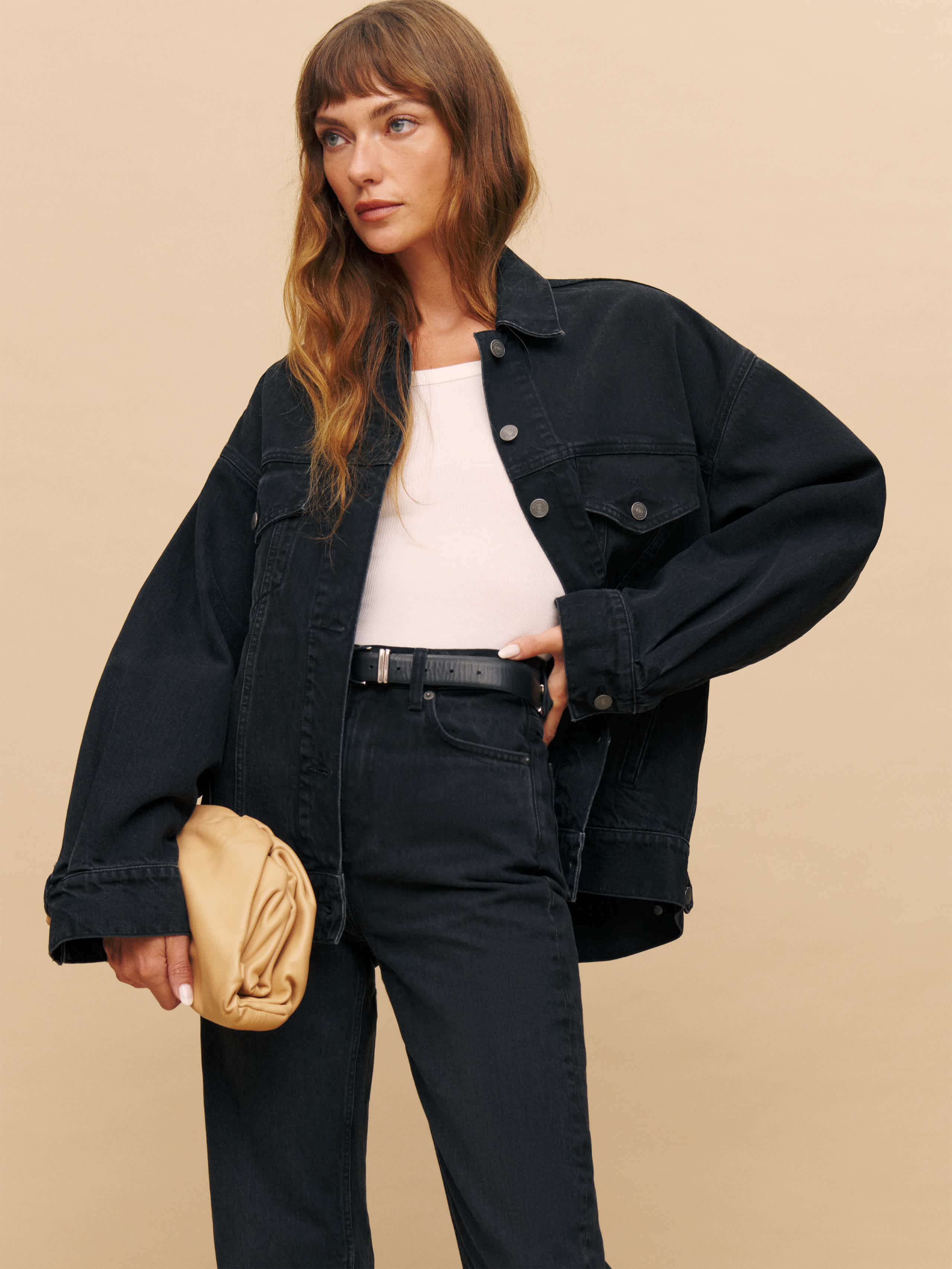 Brooks Oversized Denim Jacket | Reformation (Global)