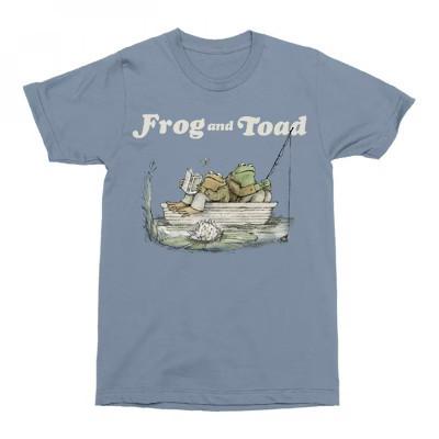 Mens Frog and Toad Fishin' and Readin' T-Shirt - Medium | Target