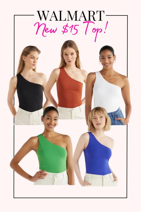 Walmart new $15 one shoulder top! So cute for spring/summer outfits  

#LTKstyletip #LTKfindsunder50