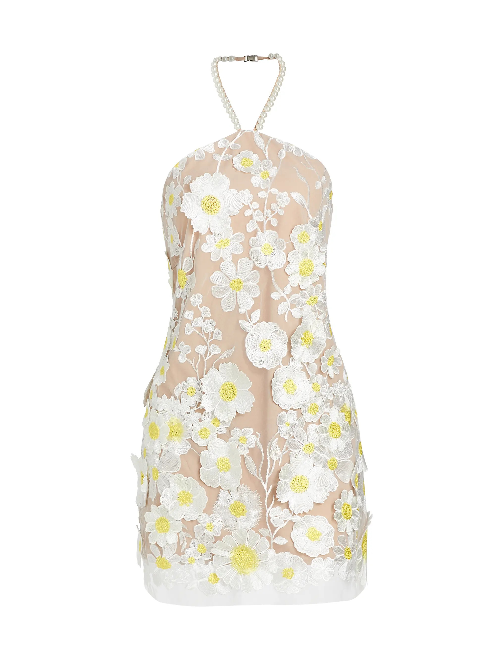 Callista Floral Appliqué A-Line Dress | Saks Fifth Avenue