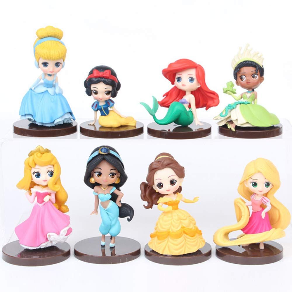 YONA Princess Dolls Mermaid Snow White Cute Characters and Figurines Cake/Room/Party Decoration, Car | Amazon (US)