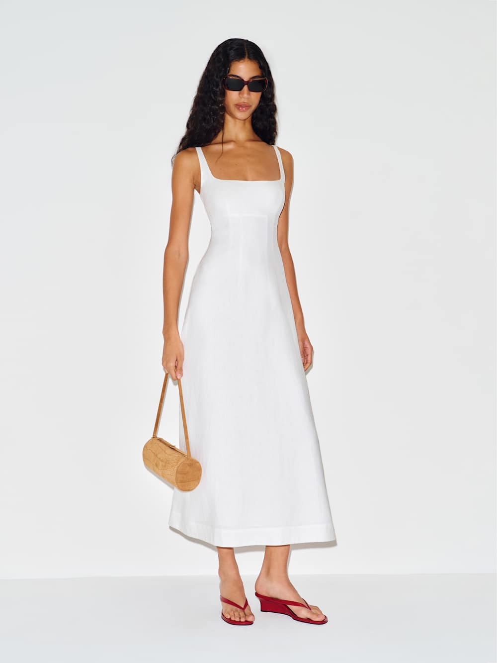 Sabine Linen Dress | Reformation (Global)