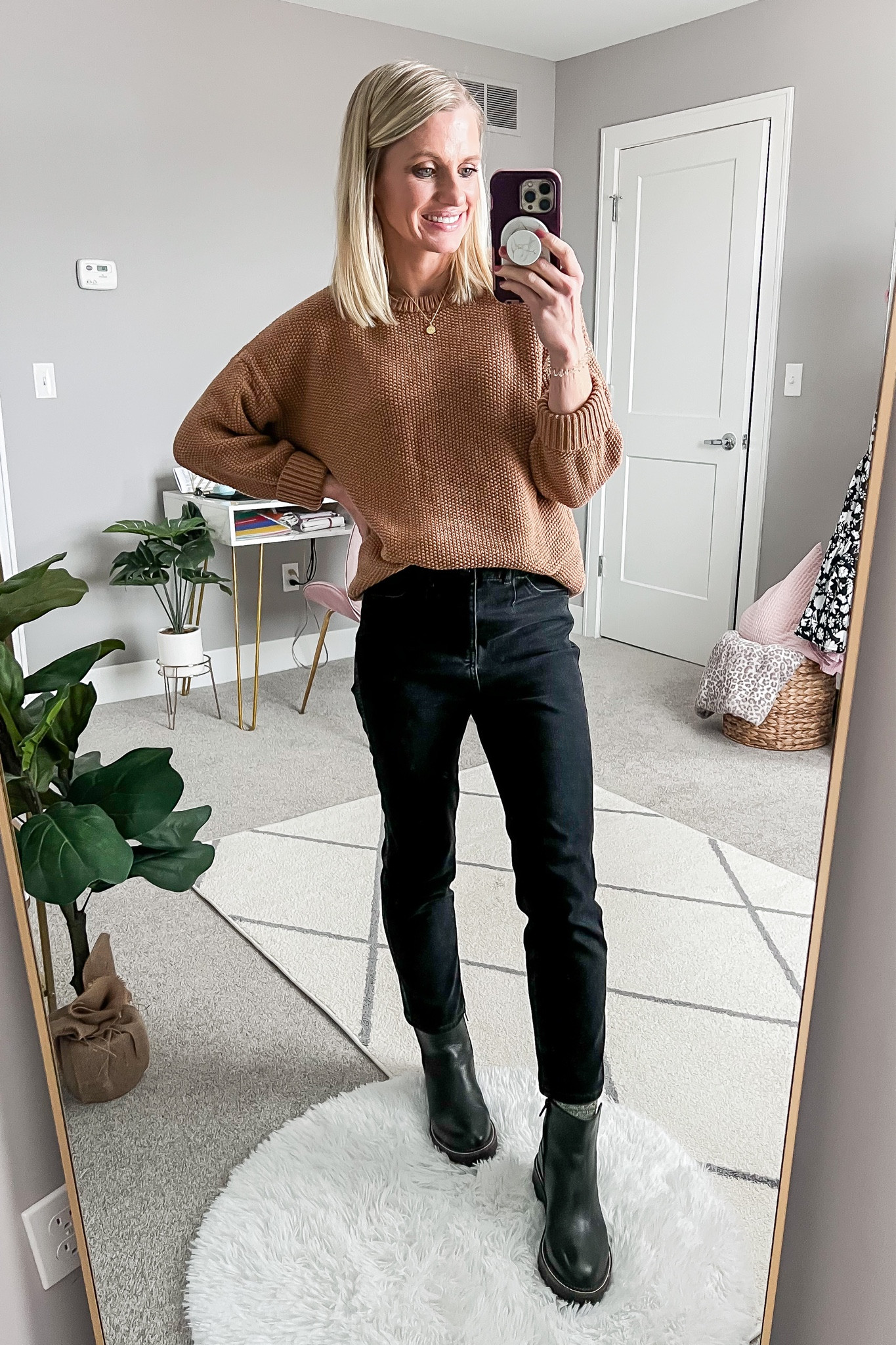 What I wore this week! 
Sweater- old, linked similar 
Jeans- old, linked similar 
Boots- fit TTS

#LTKSeasonal #LTKfindsunder100 #LTKstyletip