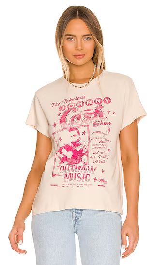 Johnny Cash Tour Tee in Sand | Revolve Clothing (Global)