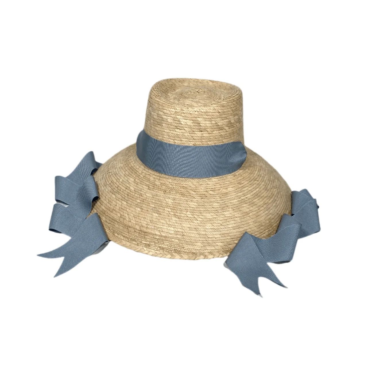sarah bray bermuda women's wildflower hat with french blue ribbon | minnow
