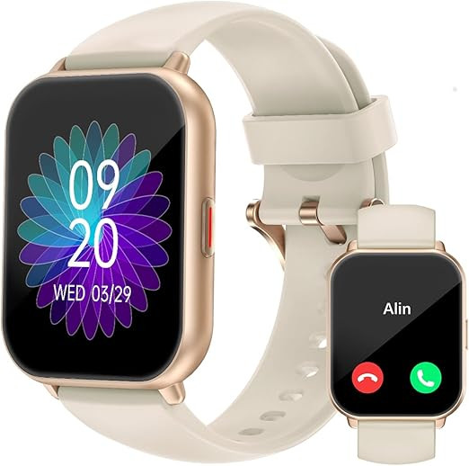 RUIMEN Smart Watches for Women Men (Answer/Make Calls, 2 Bands Included), 1.8" Smartwatch for iOS... | Amazon (US)