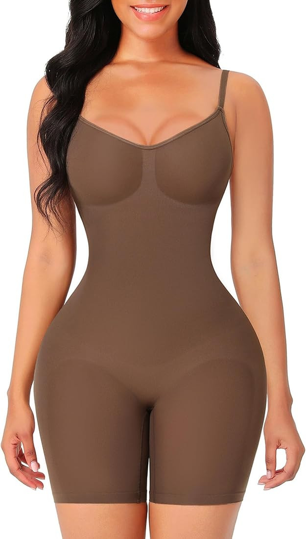FeelinGirl Shapewear Bodysuit Tummy Control Seamless Sculpting Butt Lifter Body Shaper for Women | Amazon (US)