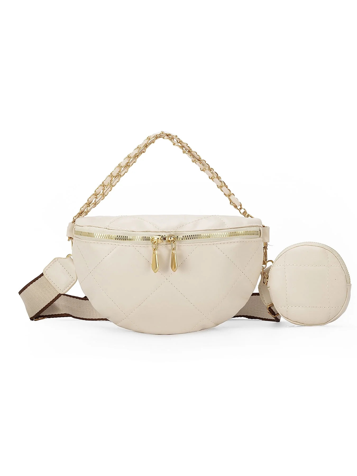 Fanny Packs for Women, Leather Fanny Pack Belt Bag for Women Men with  Zipper Pockets Adjustable ... | Walmart (US)