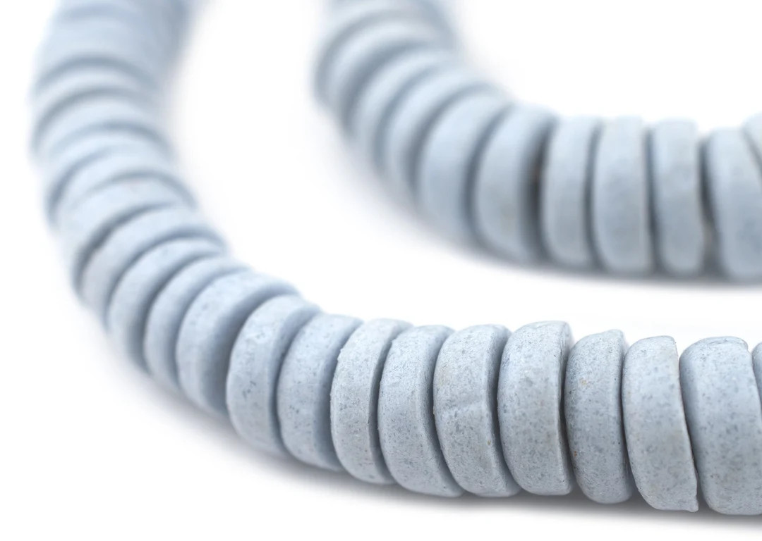 140 Light Aqua Ashanti Glass Disk Beads 14mm: Blue Ashanti - Etsy | Etsy (US)